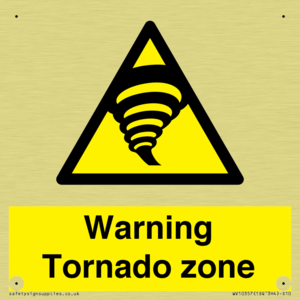 Warning Tornado zone
